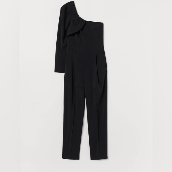 H&M Black One Shoulder Jumpsuit - Picture 6 of 8